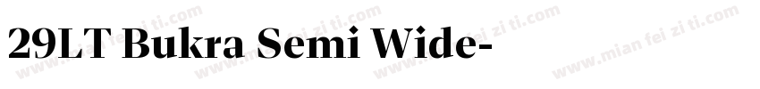 29LT Bukra Semi Wide字体转换